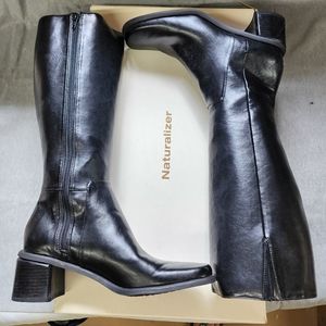 Naturalizer Woodbury Black Smooth Boots Size 8.5 - Gently Worn